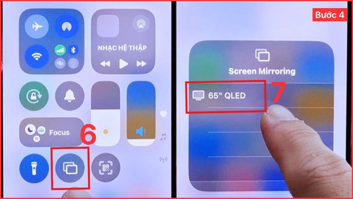 Cách kết nối điện thoại iPhone với tivi Samsung qua WiFi