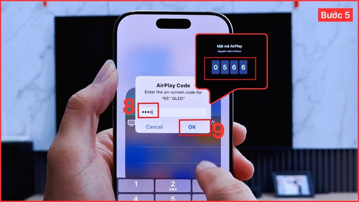 Cách kết nối điện thoại iPhone với tivi Samsung qua WiFi