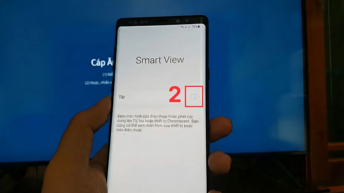 Cách kết nối điện thoại Android với tivi Samsung qua WiFi