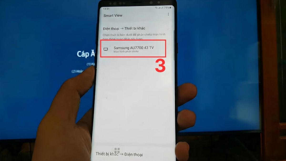 Cách kết nối điện thoại Android với tivi Samsung qua WiFi