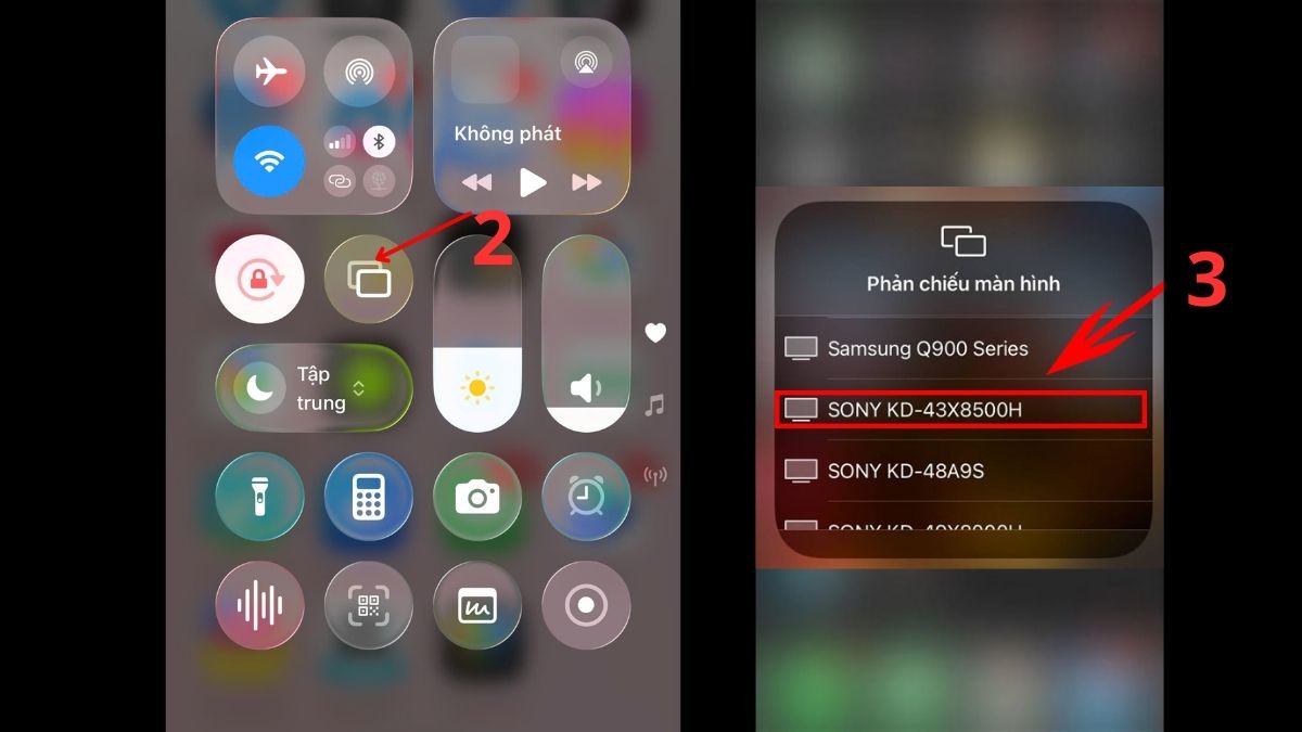 cách chia sẻ màn hình điện thoại lên tivi sony bằng AirPlay 2
