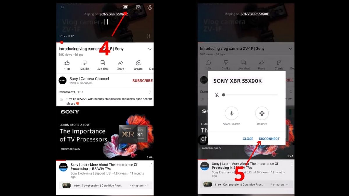 cách chia sẻ màn hình điện thoại lên tivi sony bằng Chromecast