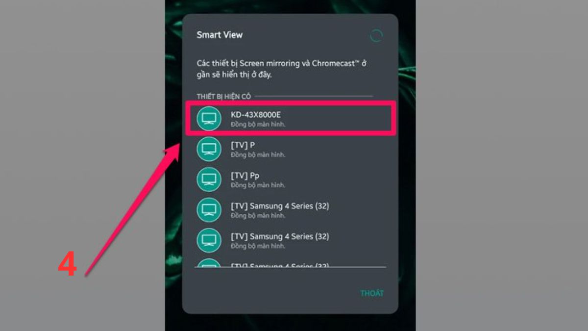 cách chia sẻ màn hình điện thoại lên tivi sony bằng Screen Mirroring