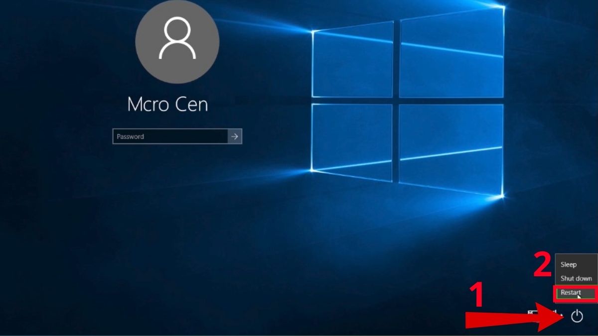 Cách khởi động lại máy tính Windows bình thường