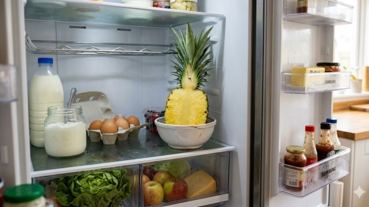 cách khử mùi tủ lạnh lâu ngày không dùng bằng dứa