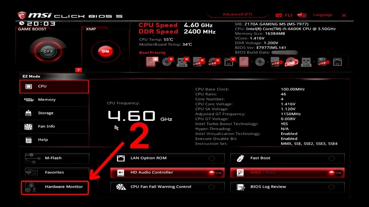 Cách kiểm tra CPU còn sống hay chết: Kiểm tra nhiệt độ và điện áp bước 2