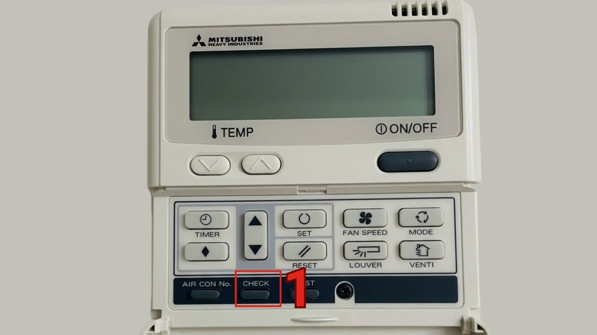 Các bước kiểm tra mã lỗi trên máy lạnh Mitsubishi Heavy