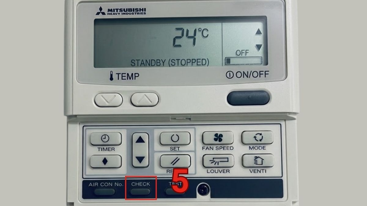 Các bước kiểm tra mã lỗi trên máy lạnh Mitsubishi Heavy