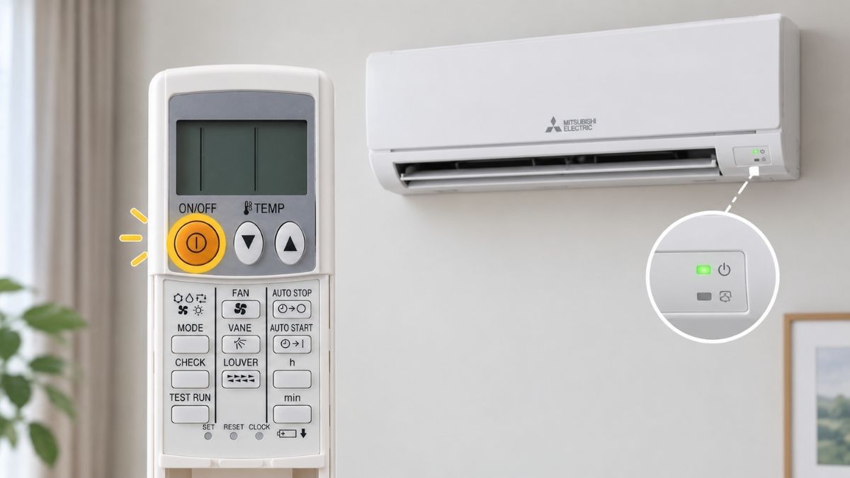 Các bước kiểm tra mã lỗi trên máy lạnh Mitsubishi Electric