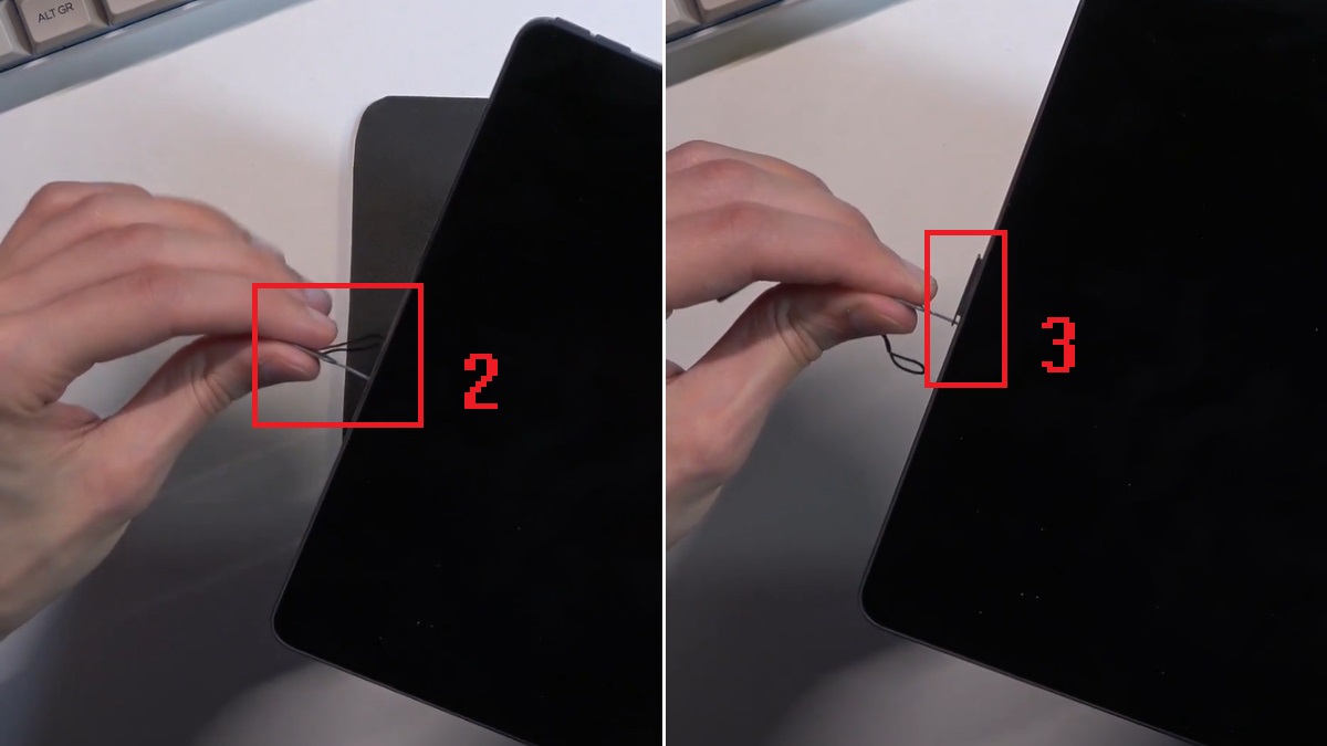 Hướng dẫn cách lắp SIM vào máy tính bảng Lenovo bước 2