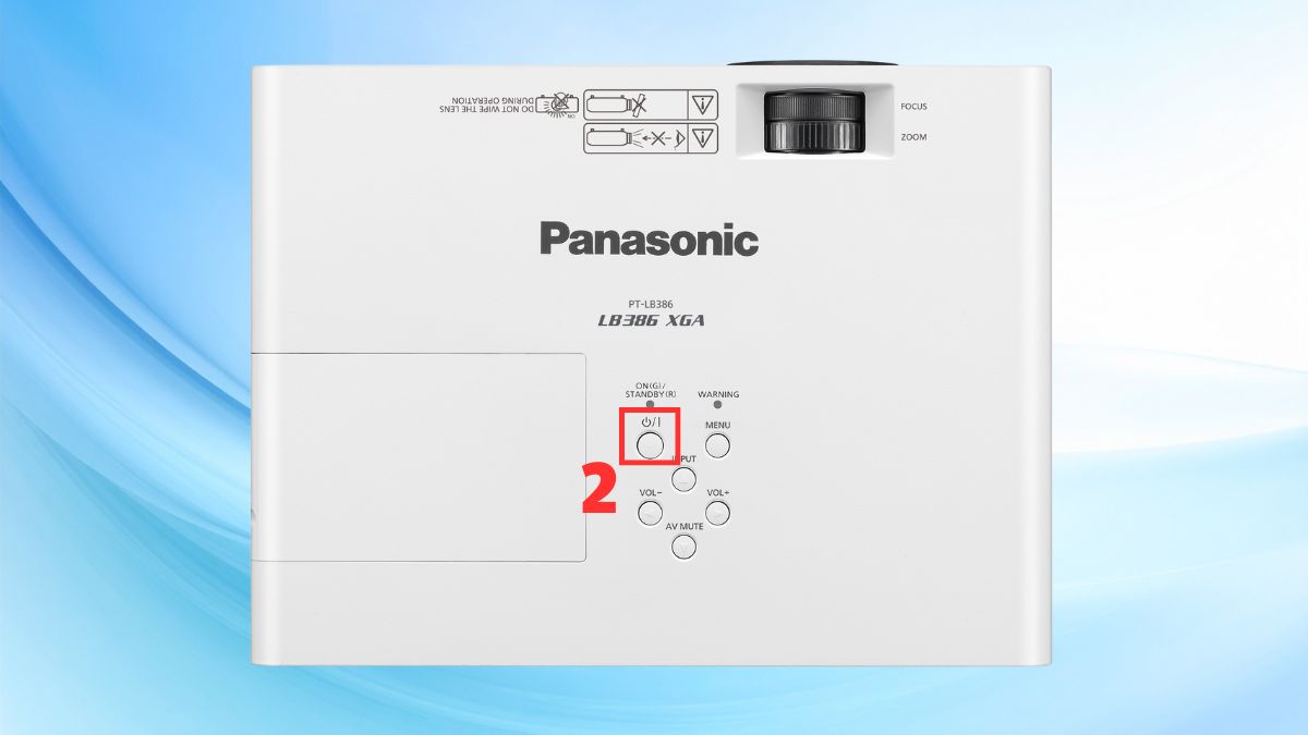 Cách mở máy chiếu của Panasonic
