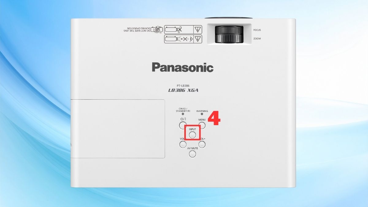 Cách mở máy chiếu của Panasonic