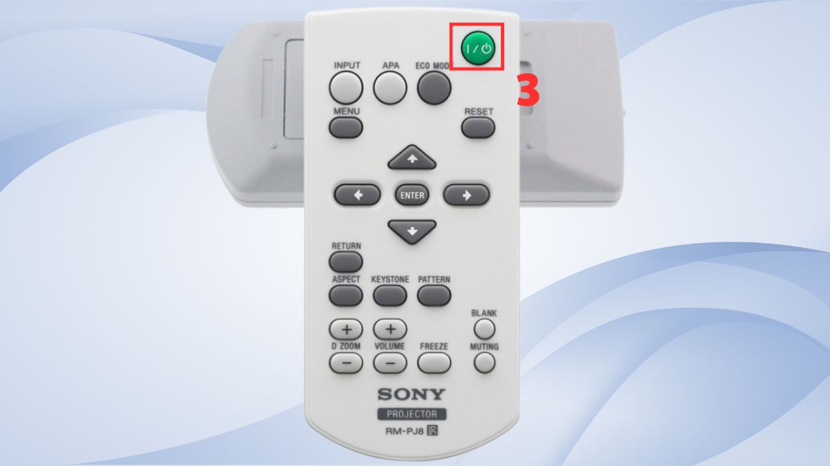 Cách mở máy chiếu của Sony