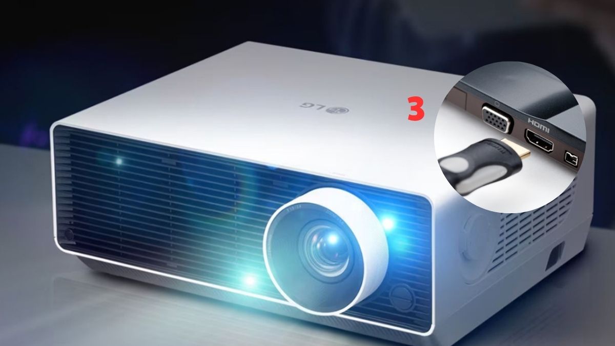 Cách mở máy chiếu của LG