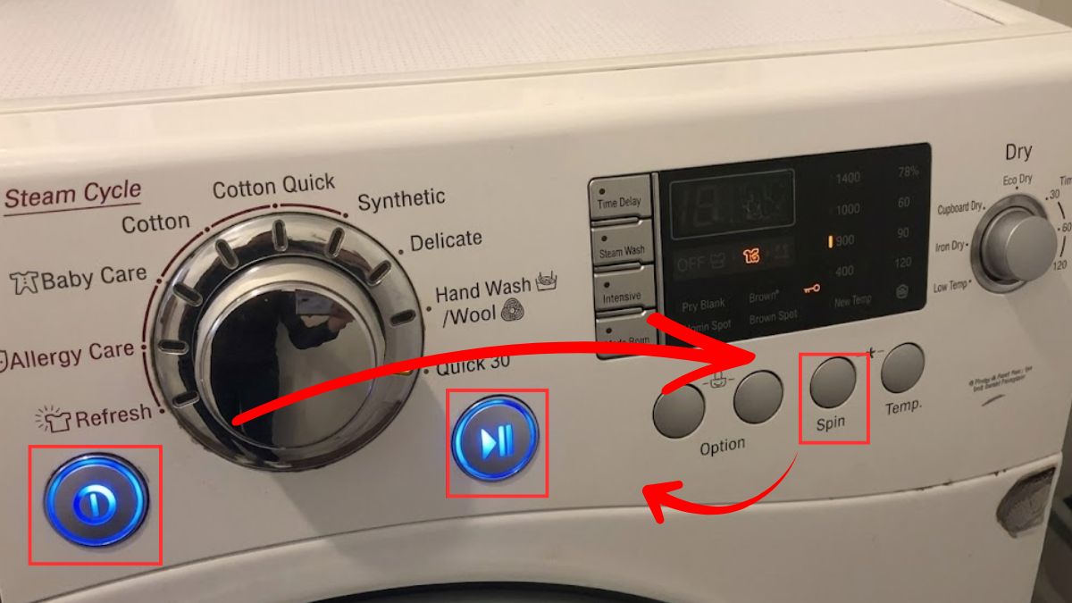 Cách mở máy giặt LG khi bị khóa theo từng tình trạng