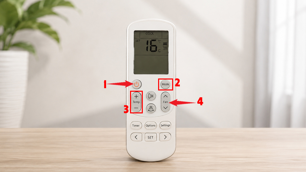 Hướng dẫn cách mở máy lạnh Samsung