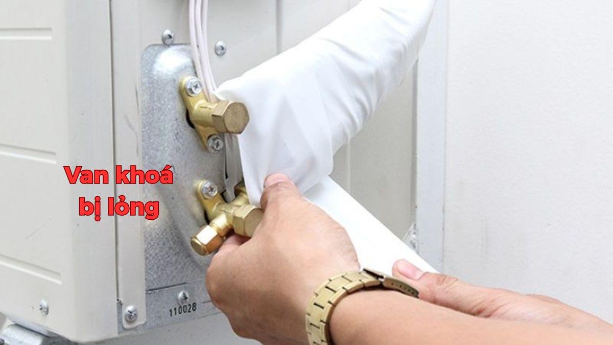 Nguyên nhân khiến máy lạnh bị xì gas: Van khóa ga bị hỏng