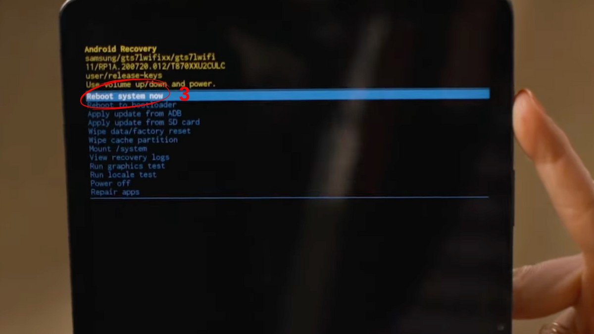 Cách Reset máy tính bảng Samsung bằng phím cứng