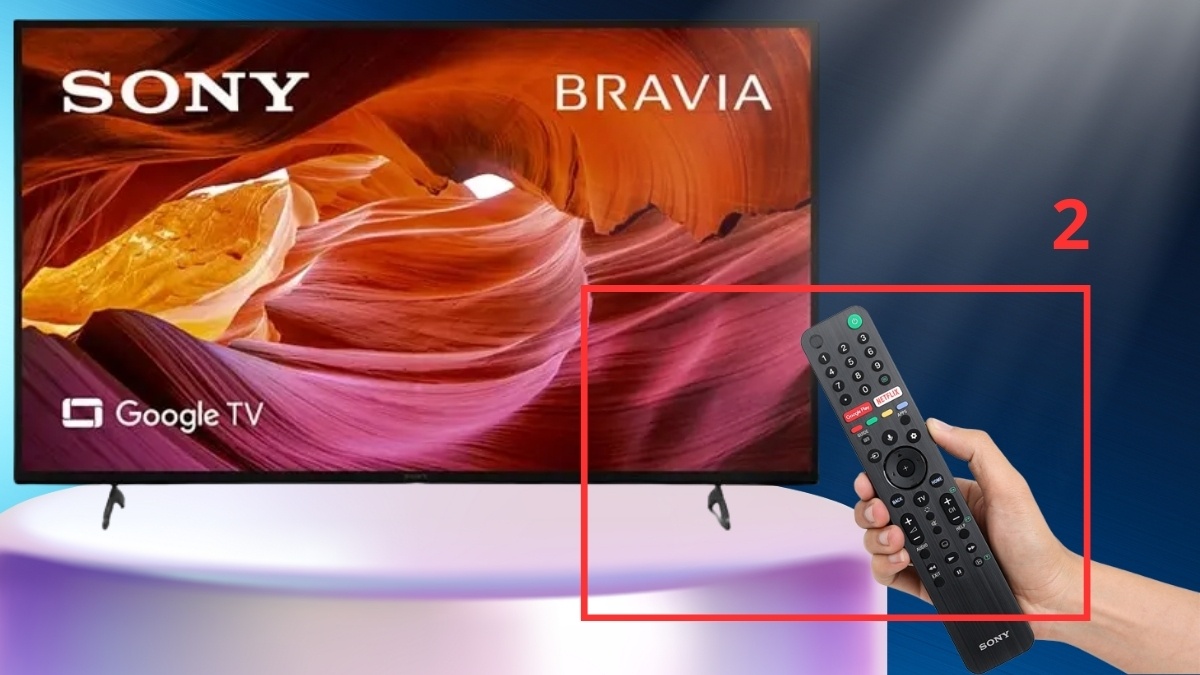 Cách sử dụng điều khiển tivi Sony bước 2