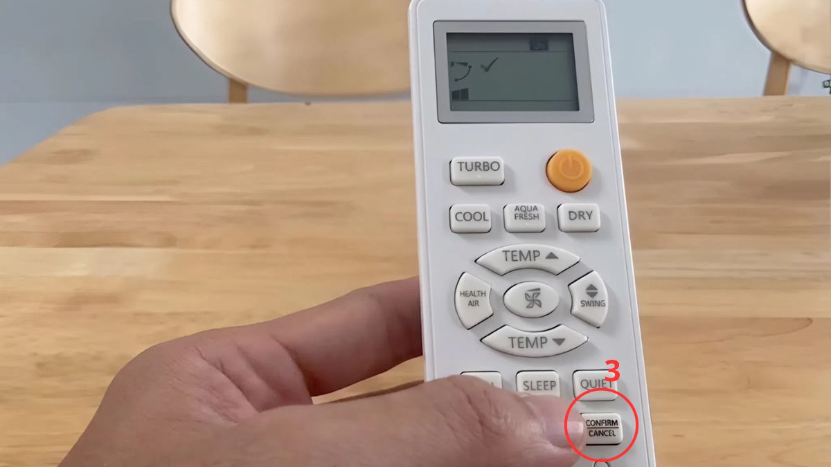 Cách hẹn giờ máy lạnh Aqua bằng remote