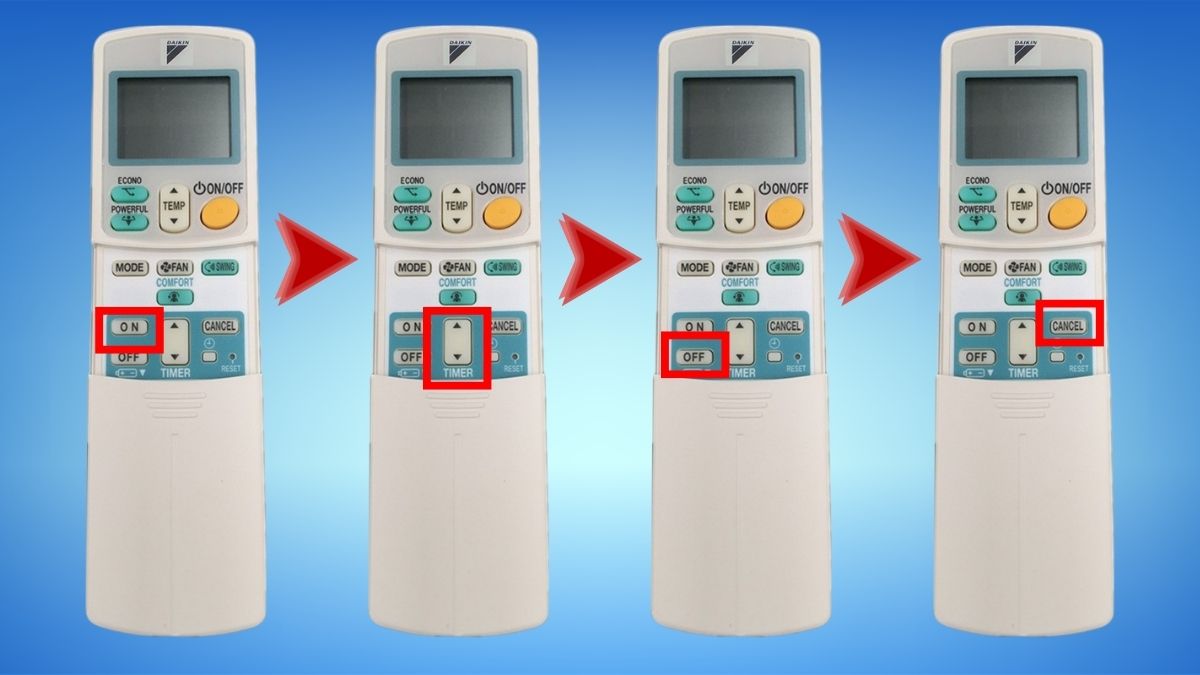 Cách sử dụng remote máy lạnh Daikin model cũ