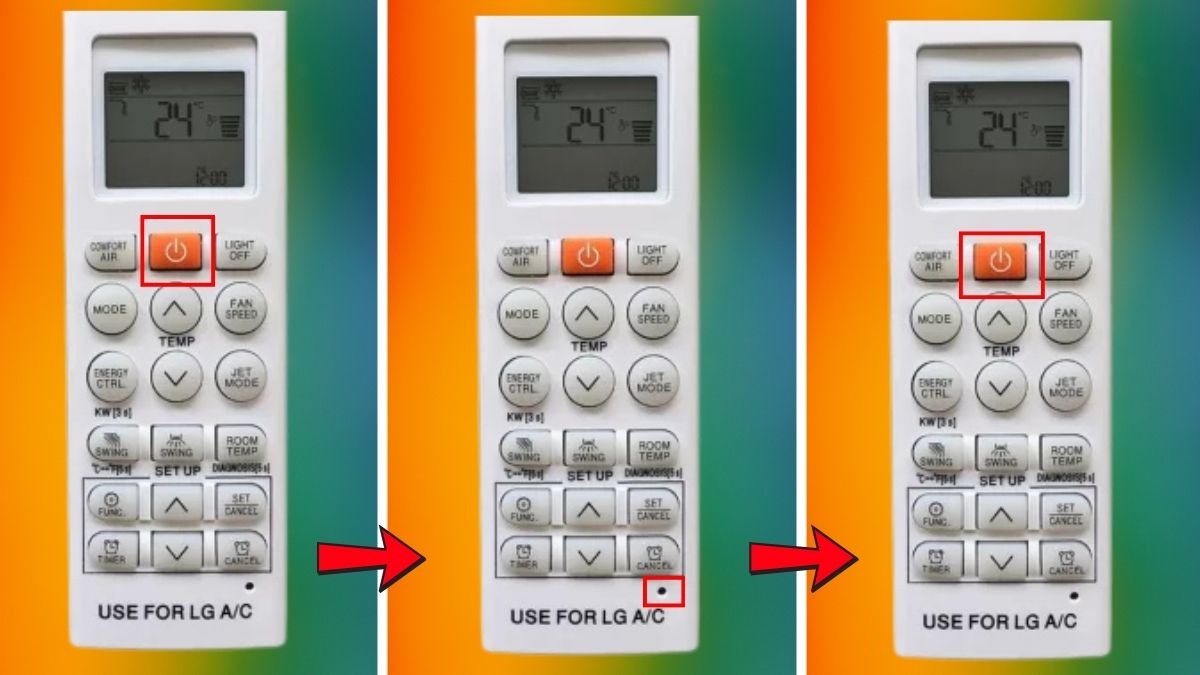 Cách reset remote máy lạnh LG về mặc định