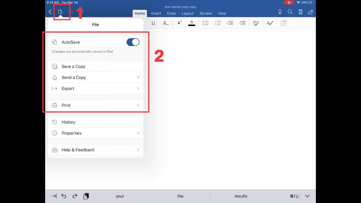 Cách sử dụng Word trên máy tính bảng: Cách lưu, mở và quản lý file