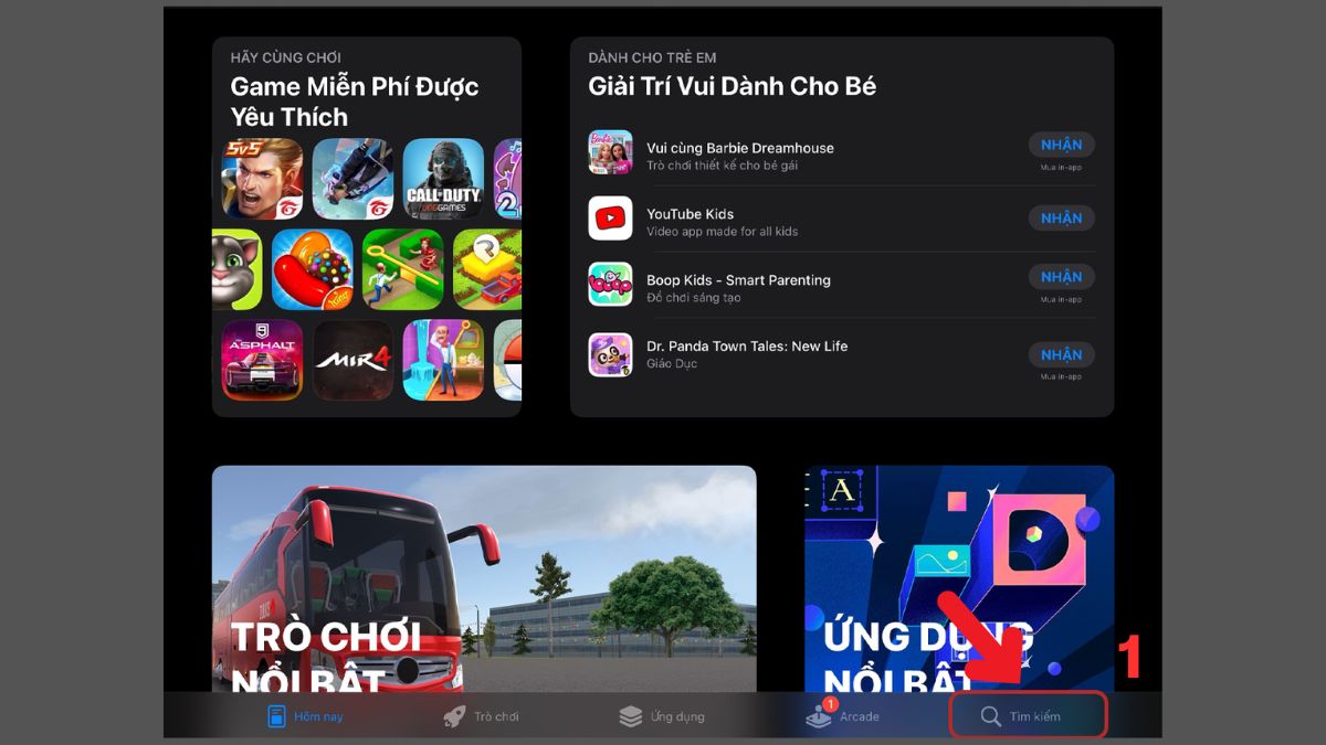 Cách tải Word trên iPad bước 1