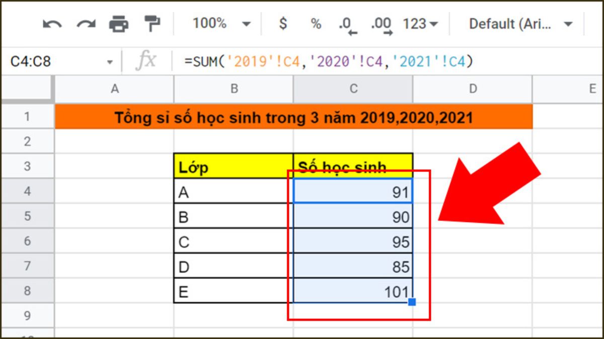 Mẹo tránh lỗi hàm SUM bằng 0 trong Google Sheet
