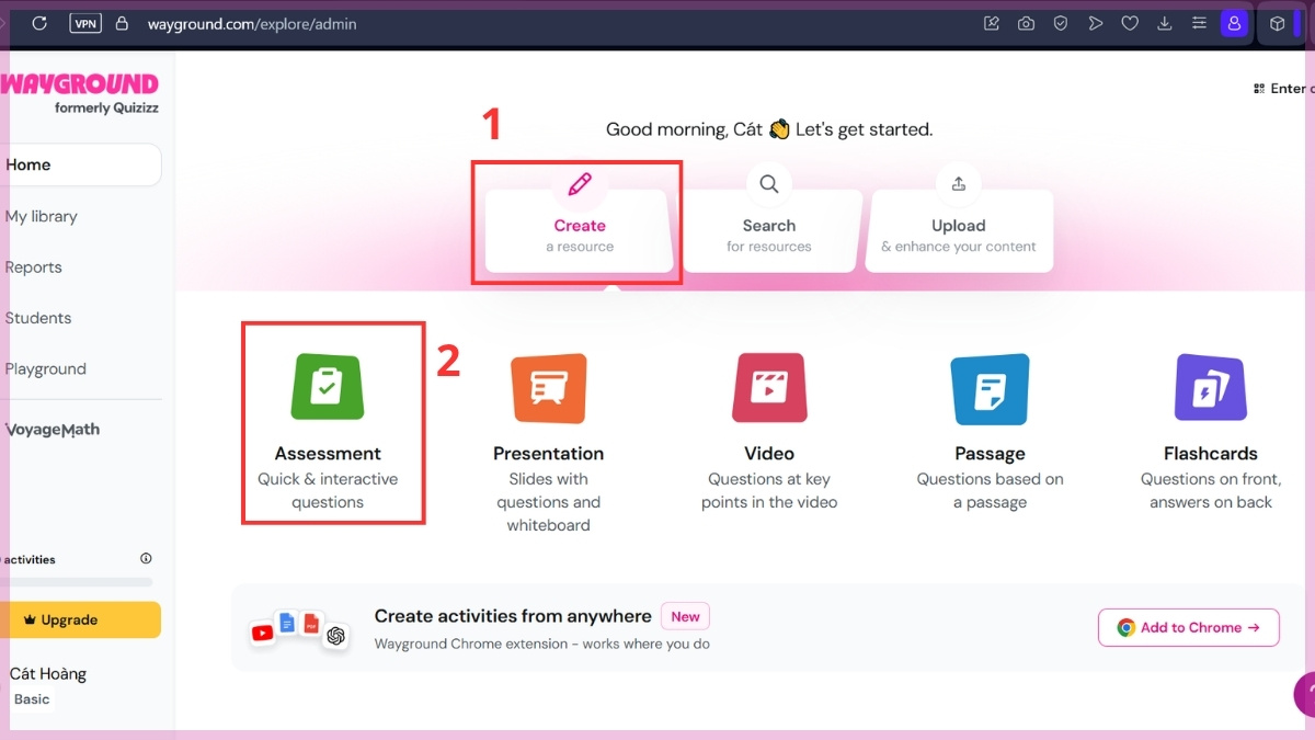 Cách tạo quiz thủ công trên WaygroundCách tạo quiz thủ công trên Wayground