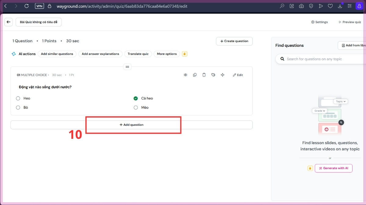 Cách tạo quiz thủ công trên WaygroundCách tạo quiz thủ công trên Wayground