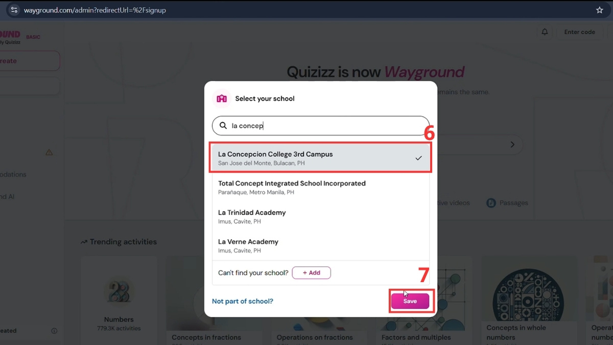 Chuẩn bị trước khi  tạo quiz trên Wayground bước 3