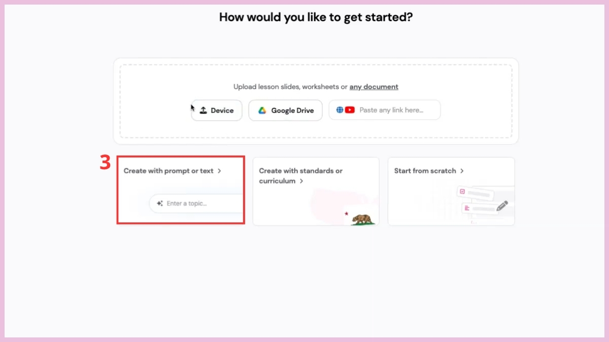 Cách tạo quiz trên Wayground bằng AI bước 3