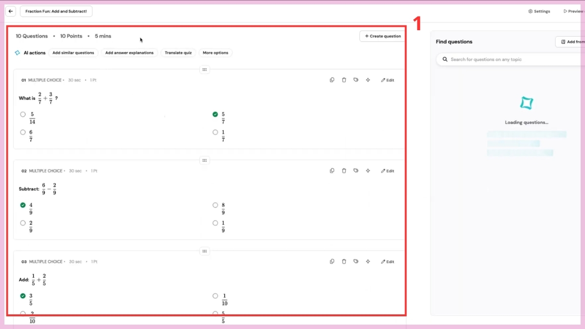 Cách tạo quiz trên Wayground bằng AI 