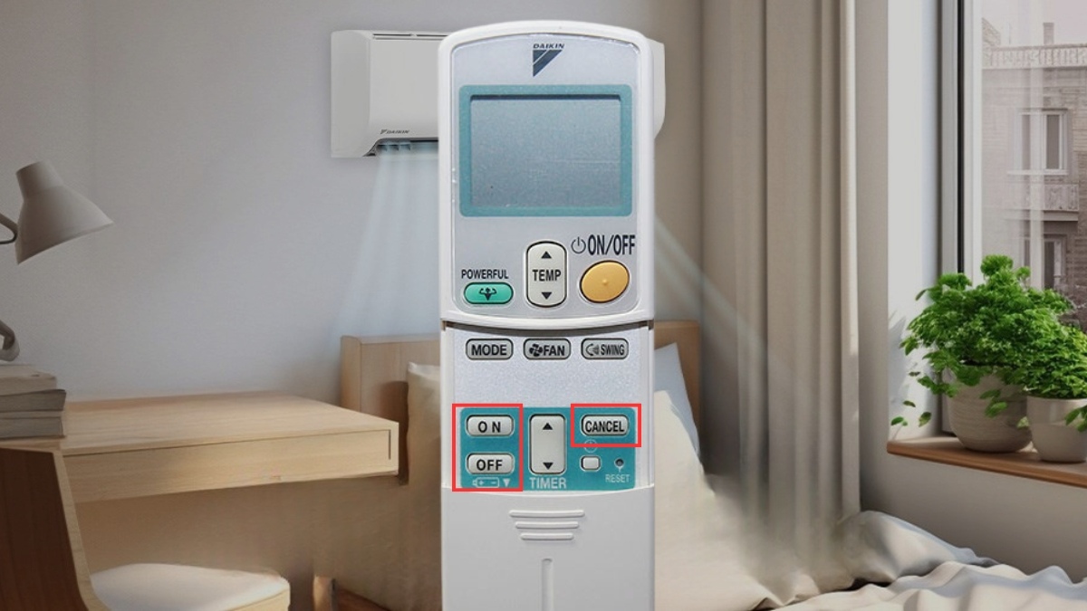 Cách tắt hẹn giờ máy lạnh Daikin bằng remote đời cũ