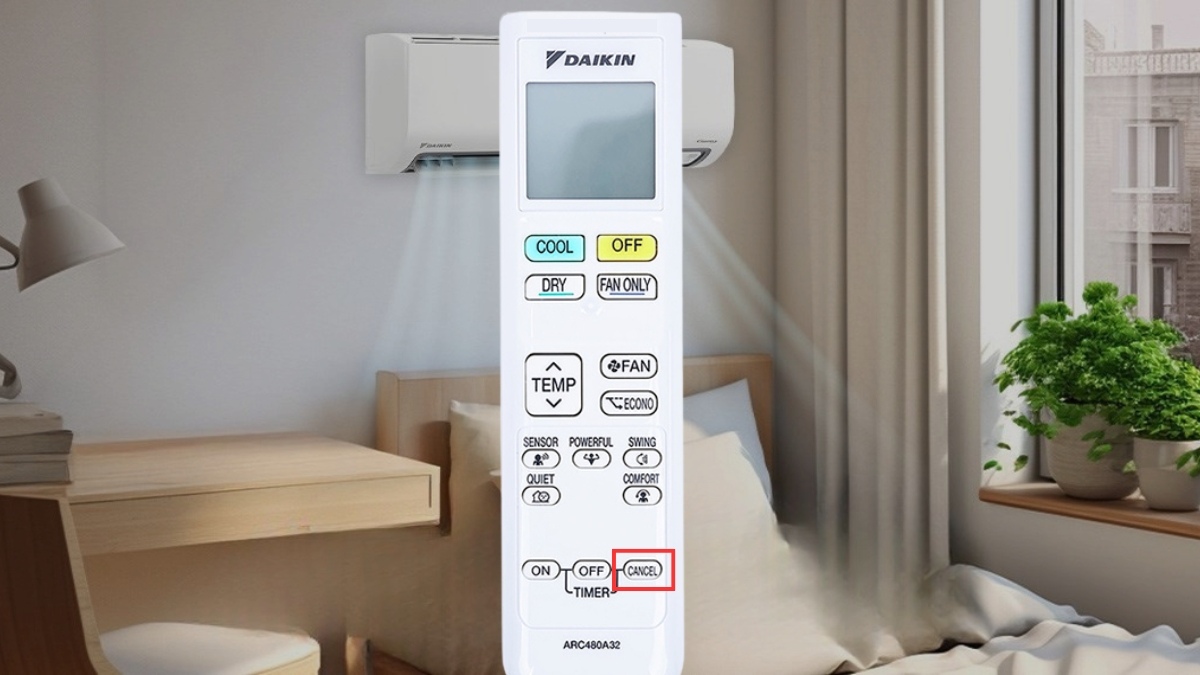 Cách tắt hẹn giờ máy lạnh Daikin đời mới