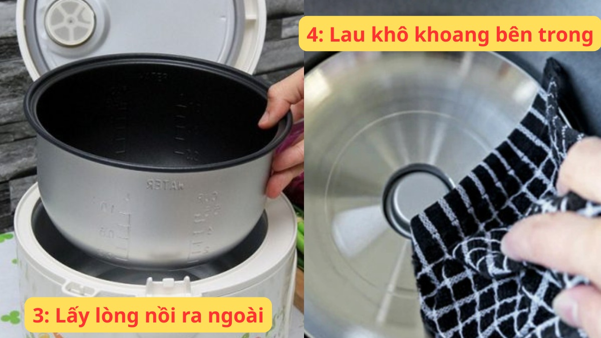 Cách tháo nồi cơm điện đúng kỹ thuật