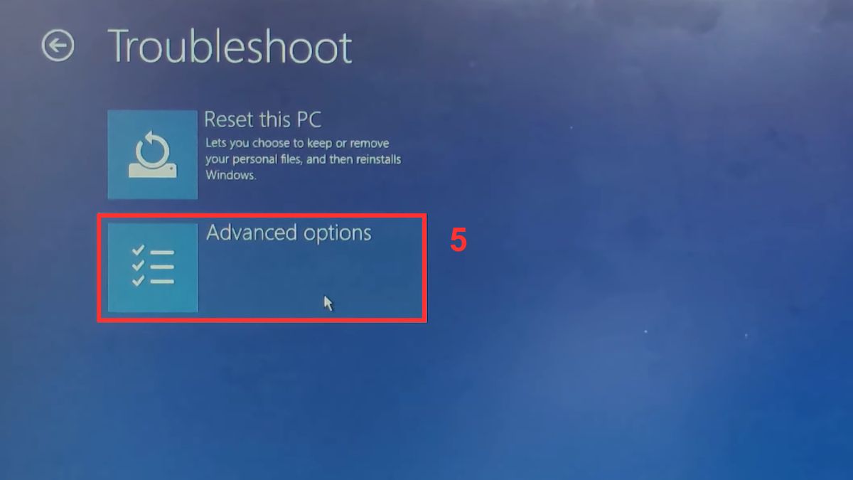 Cách vào BIOS MSI từ Windows 10/11 Bước 3b
