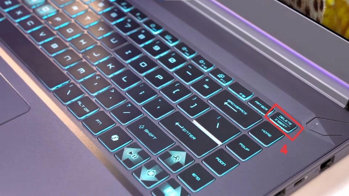 Cách vào BIOS MSI trên laptop Bước 2