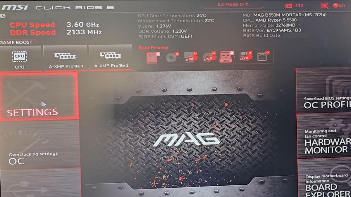 Cách vào BIOS MSI trên desktop Bước 3