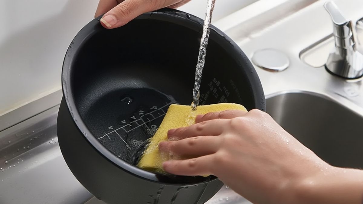 Cách vệ sinh lòng nồi cơm điện