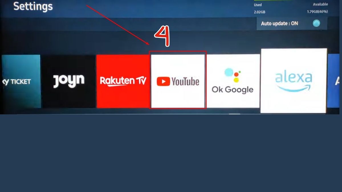 Cách xóa YouTube trên tivi Samsung đời mới