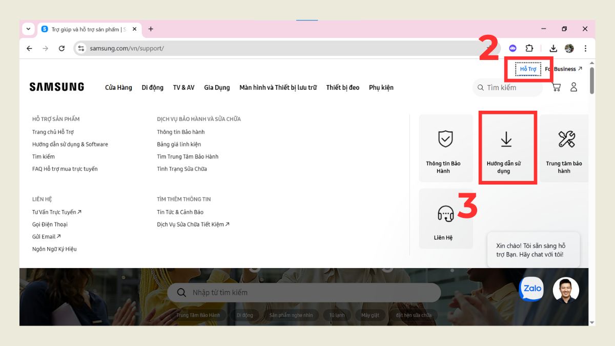 Các bước tải phần mềm tivi Samsung về USB bước 2