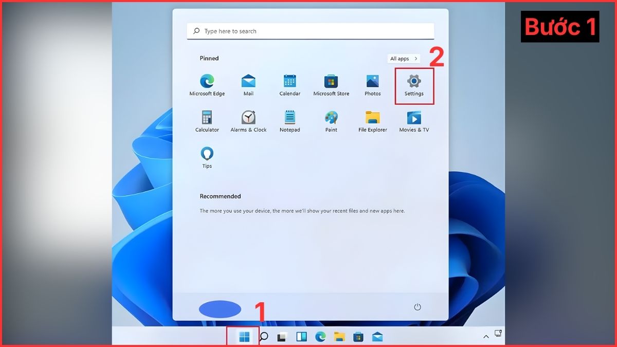 Cách chỉnh 24 giờ trên máy tính bước 1