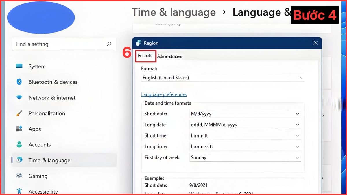 Cách chỉnh 24 giờ trên máy tính bước 4
