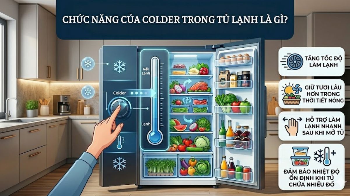 Chức năng của Colder trong tủ lạnh là gì?