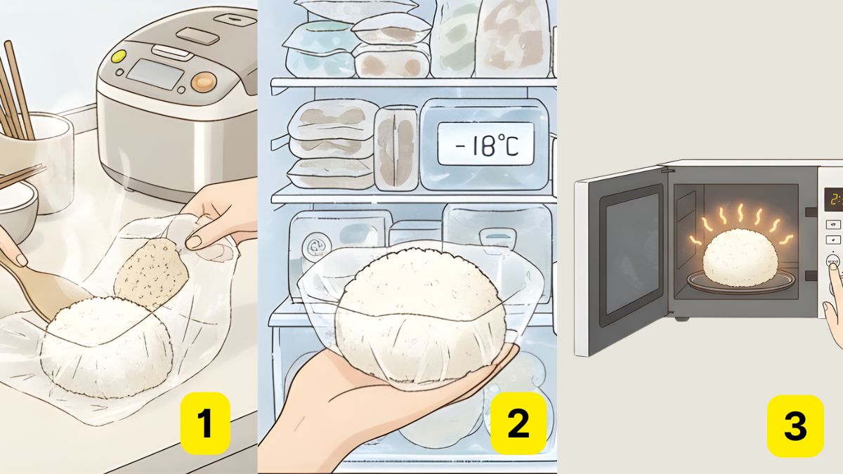 Bảo quản cơm trong tủ lạnh theo từng trường hợp: Cơm trắng