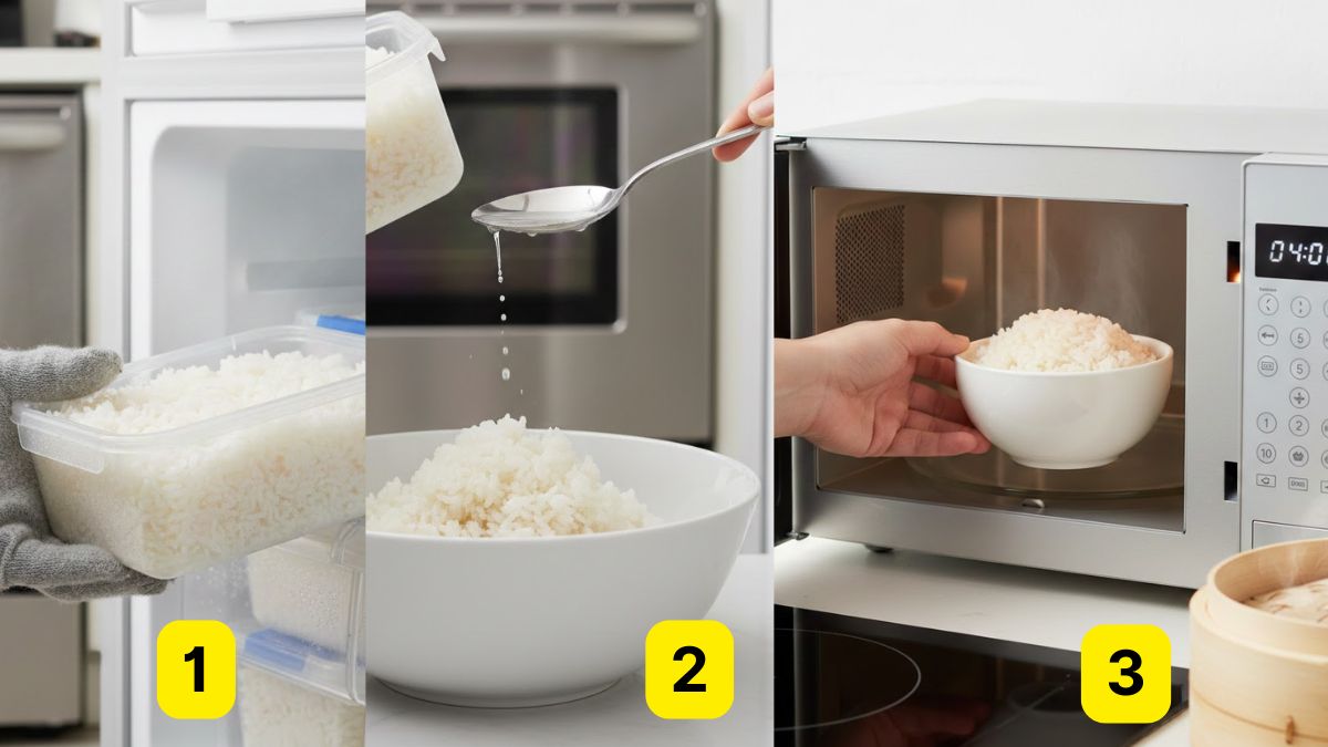 Hâm nóng lại cơm để tủ lạnh sao cho an toàn?