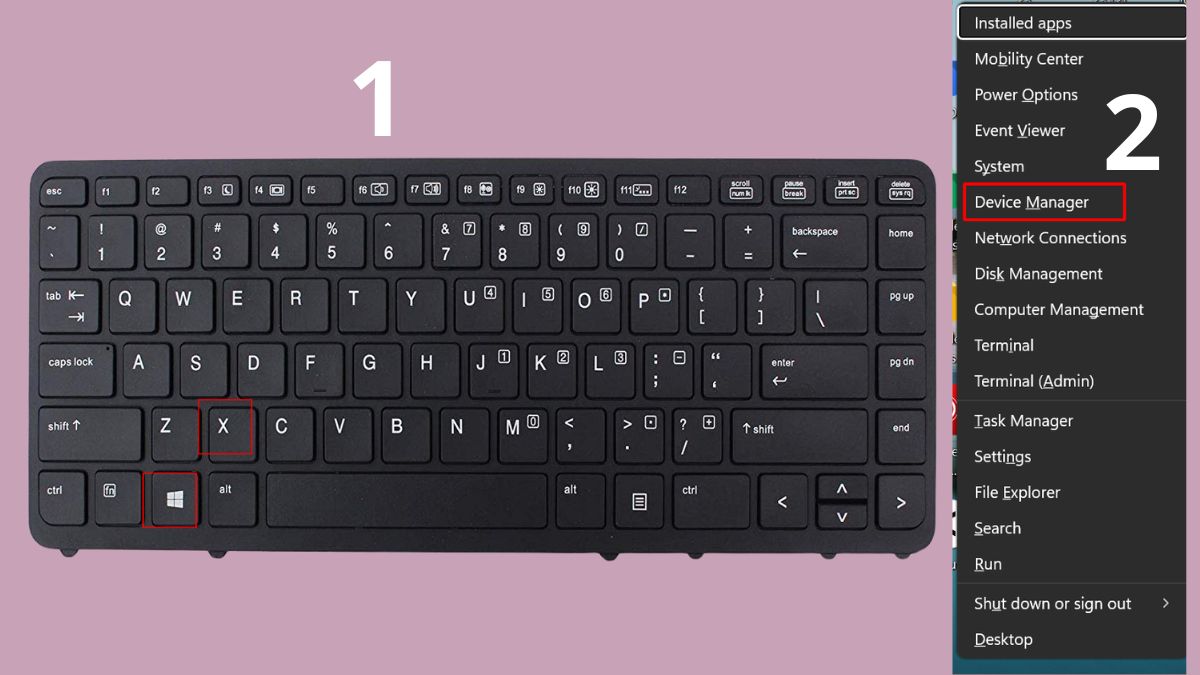 Cách sửa lỗi cổng HDMI không nhận tín hiệu laptop: cài đặt lại driver bước 1