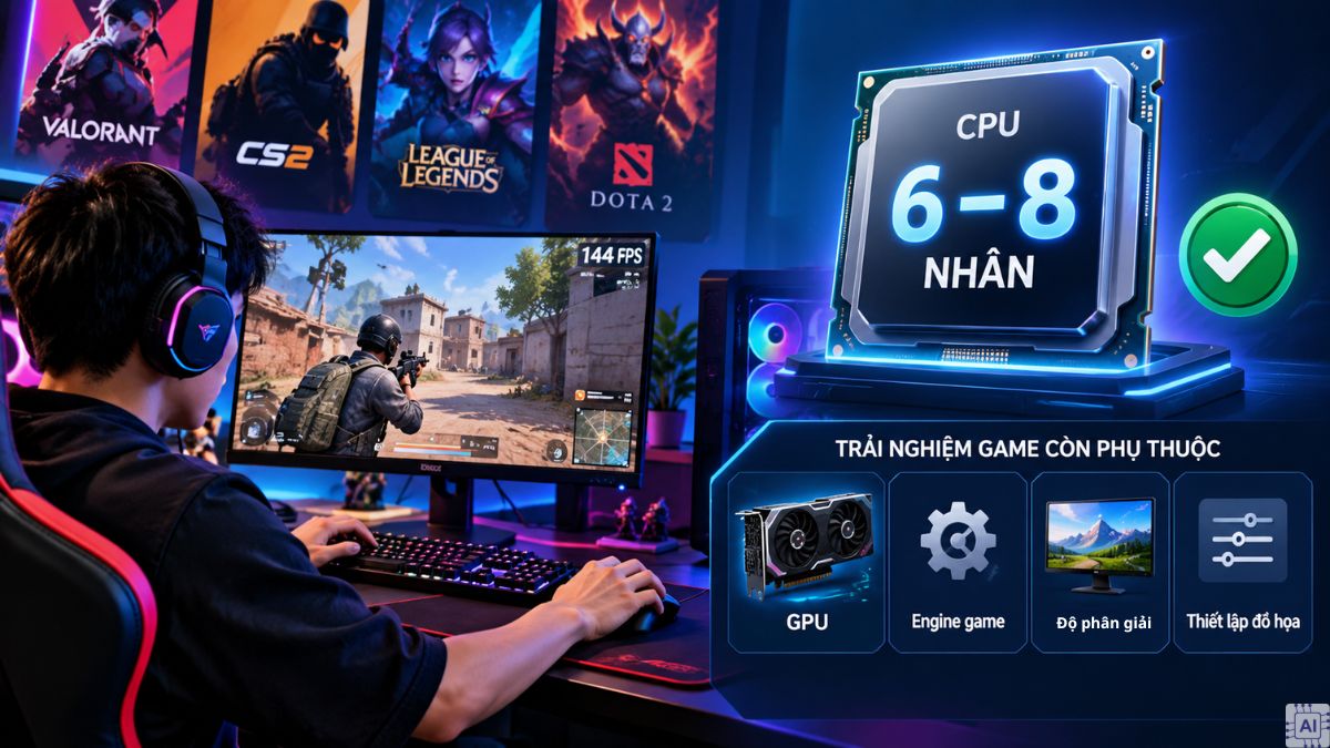 Nên chọn bao nhiêu Core theo nhu cầu sử dụng?